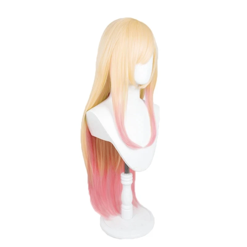 Cosplay-Kostüm Hitzebeständige Synthetische Haare Damenperücken Anime My Dress Up Darling Kitagawa Marin Gelb Verlaufende Perücke – Detail 3