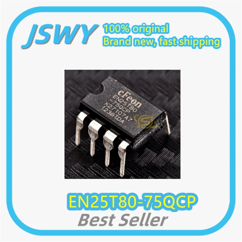 

(5/50 pcs) EN25T80-75QCP EN25T80 DIP-8 Memory In Stock Large Inventory Brand New