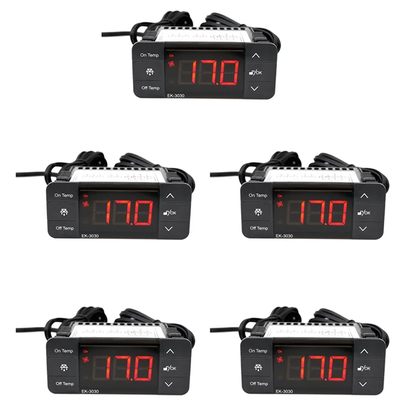 

【Домашние инструменты!】5X EK-3030 Цифровой регулятор температуры 220 В Термостат Датчик Охлаждающий термостат для размораживания