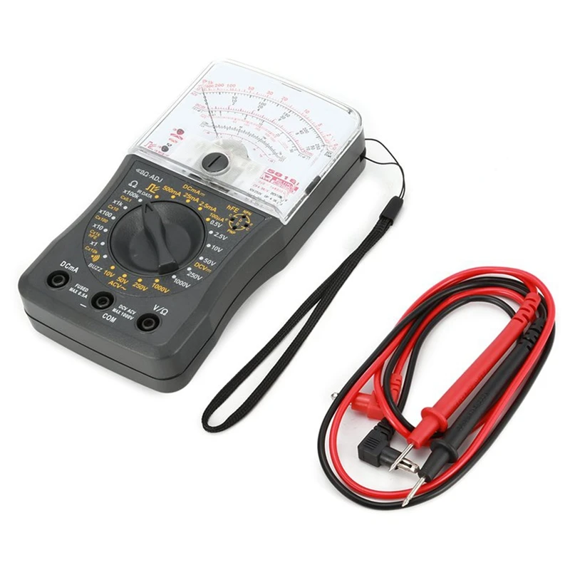 High Precision Mini Handheld Analog Multimeter AC/DC Voltmeter Ammeter Resistance Continuity Capacitance Diodes Tester