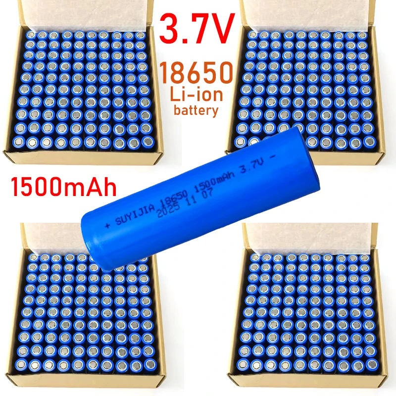 

18650 Батарея 1500 мАч Литий-ионная аккумуляторная батарея 3,7 В для счетчика лампы Фонарик 18650 Батареи + бесплатное зарядное устройство