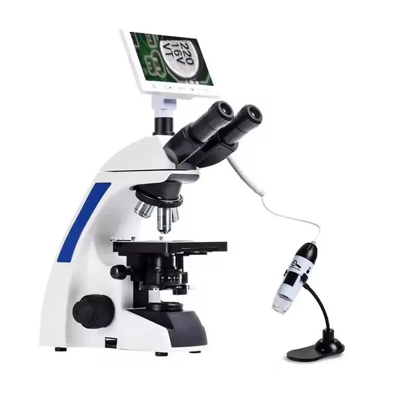 Professional bio-optical system binocular three-eye microscope medical research science laboratory to see bacteria