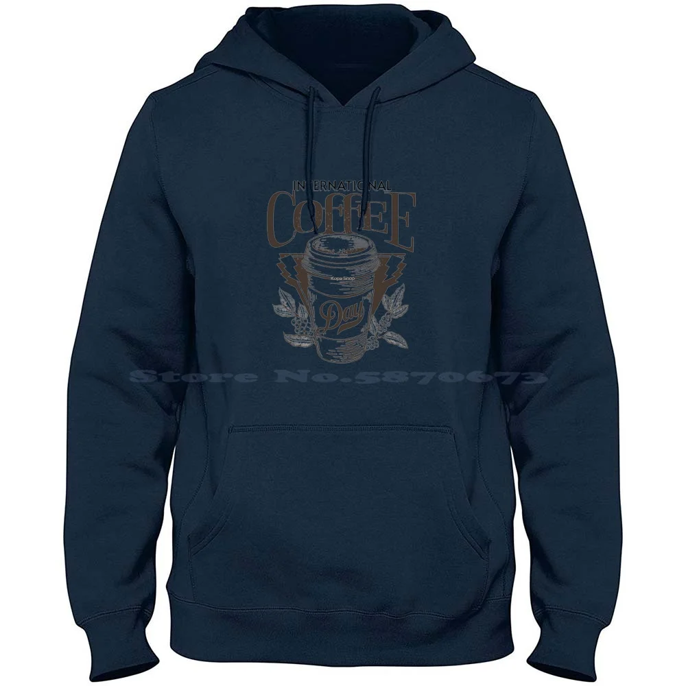 Sudadera con capucha para el Día Internacional del Café, Camiseta de algodón puro 100%, Suisse Mocha, café Internacional, Maxwell House, café internacional