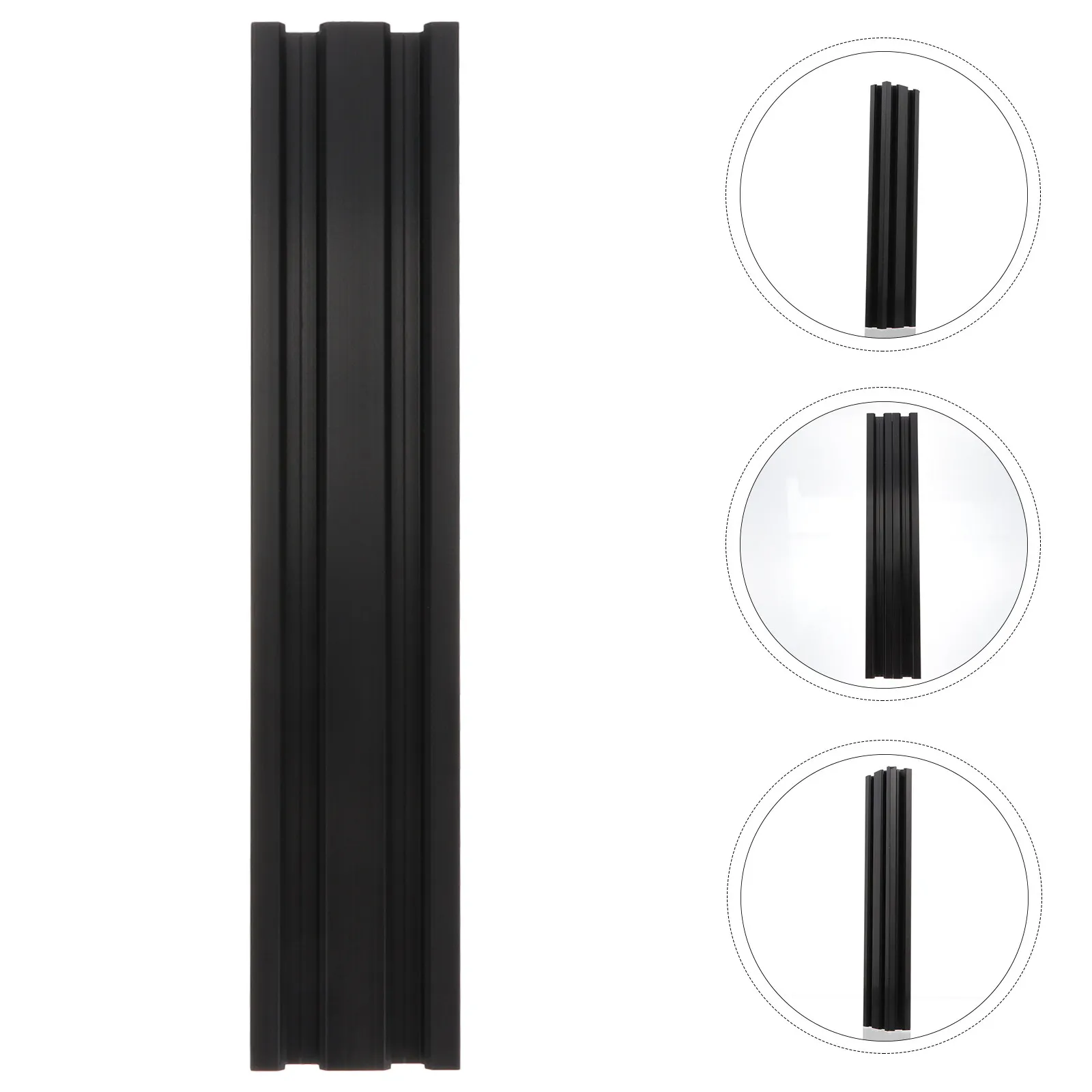 

2Pcs Anodized Black Aluminum Extrusion Profile T Slot Linear Rail for 3D Printers Cnc Machinery Automation Equipment Printer