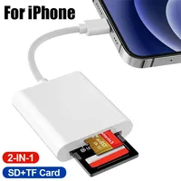 2 in 1 USB Lighting to TF SD Card Reader for Apple iPhone 14 13 12 Pro Max 3.0 OTG Adapter Camera Photo Data Converter
