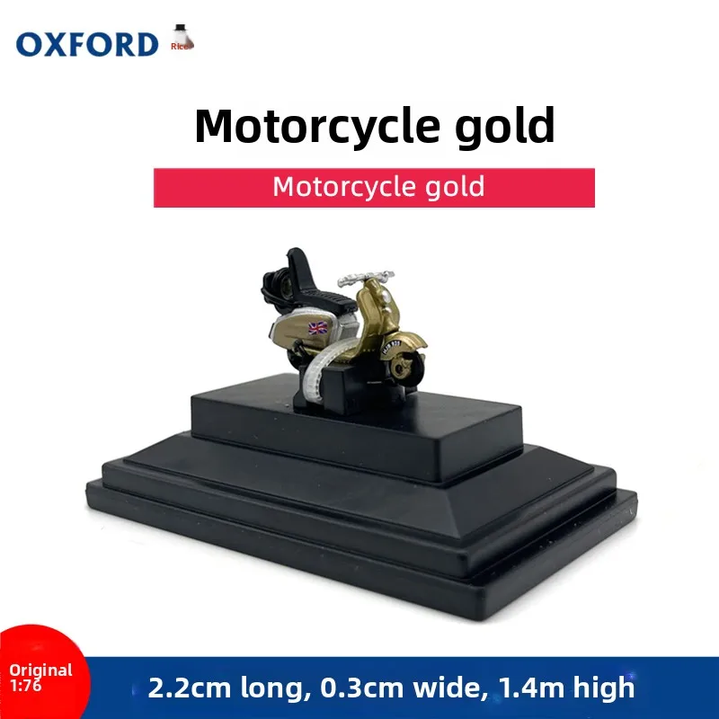 Diecast oxford escala 1:76 motocicleta britânica liga de ouro modelo de carro brinquedo colecionável presente lembrança exibição ornamento