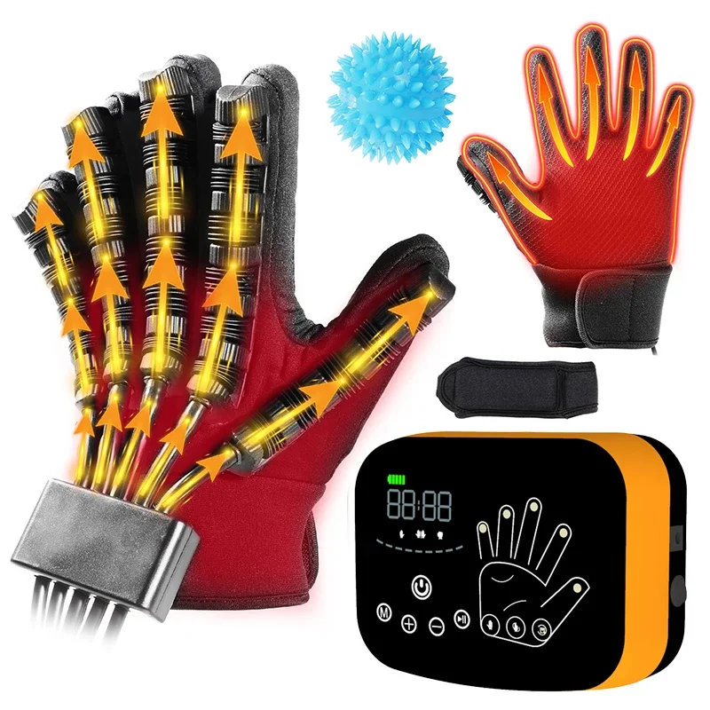 

New Design Heating Intelligent Robot Glove Trainer Hand Rehabilitation Finger Exercise Equipment With Heating Function