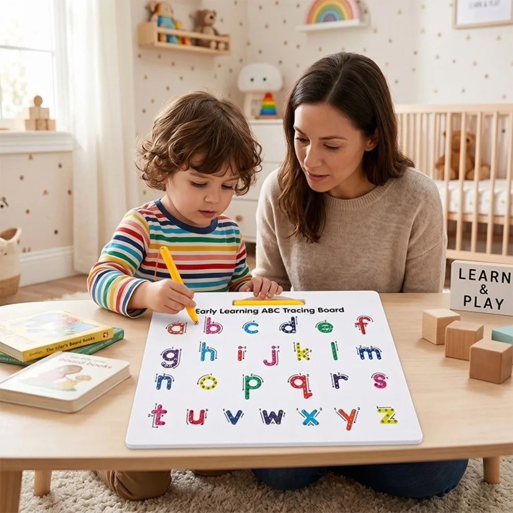 Double-Sided Magnetic Steel Ball Drawing Board Magnetic Plastic Magnetic Learning Board Alphabet Learning Board