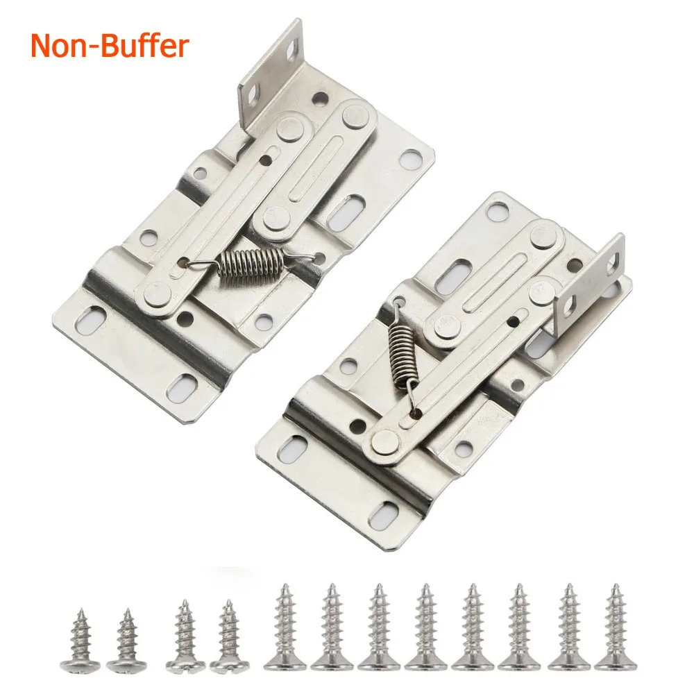 Self-Closing Cabinet Hinges Stainless Steel Heavy Duty Pivot Hinge 45 Degree Tilt Rustproof Tip-Out Hinges Shoe Cabinets