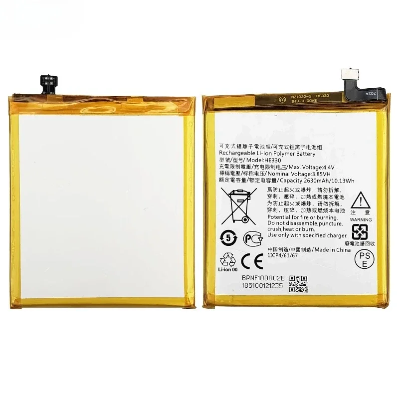 HE330 for Nokia 3DUAL/TA-1032 Mobile Phone Battery High Quality High Capacity Battery Replacement Bateria Grade A Cell with Tool