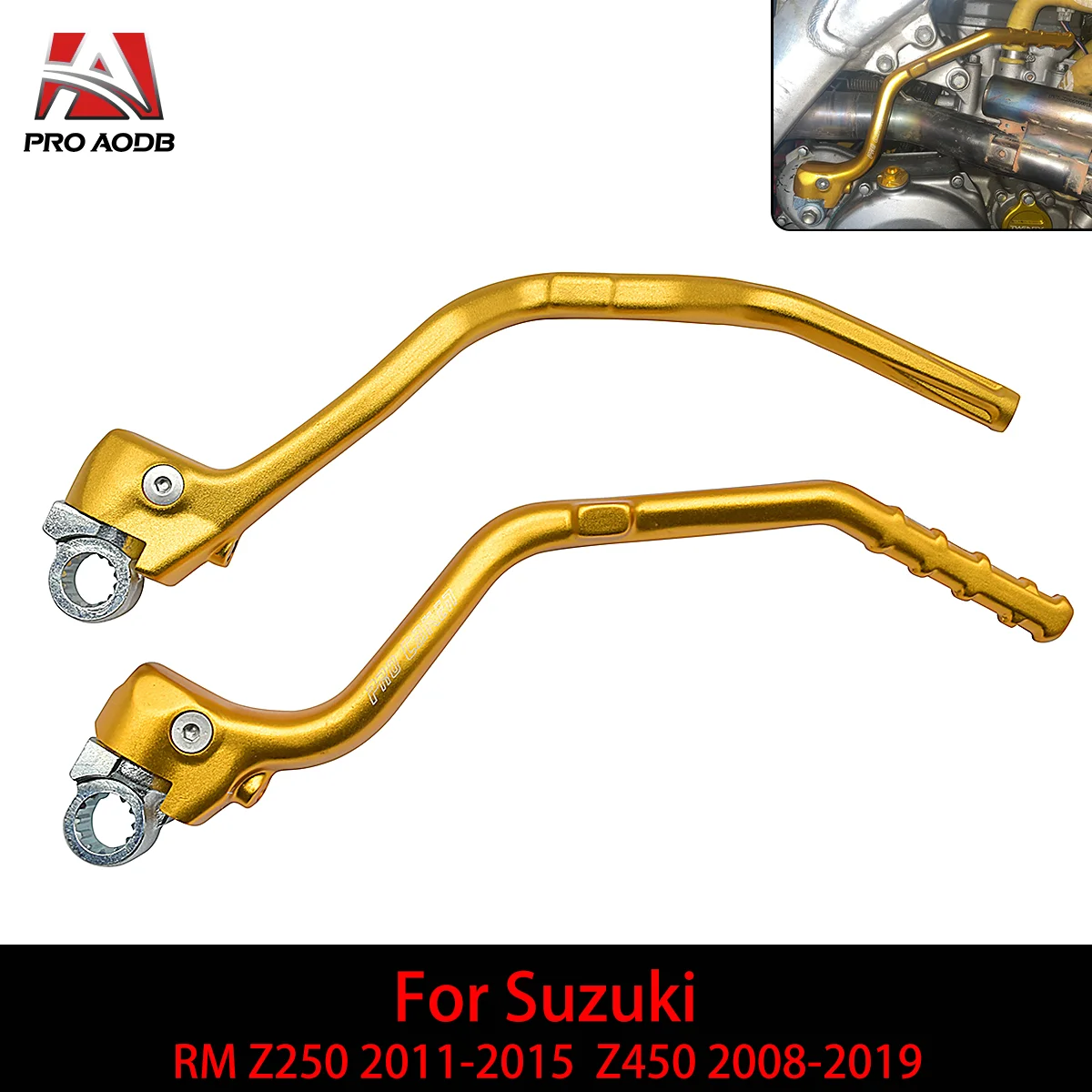 

Motorcycle CNC Forged Kick Start Starter Lever Pedal For Suzuki RMZ 250 450 RMZ250 RMZ450 RM250Z RM450Z 2008-2019 Universal