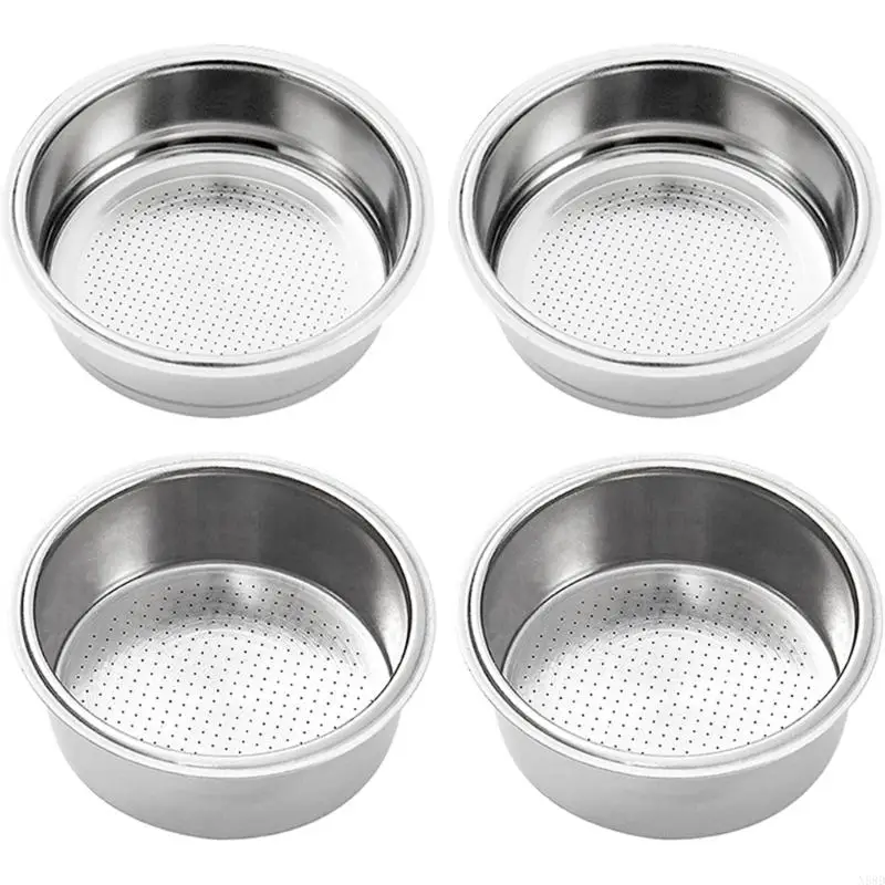 

Stainless Steel Coffee Filter Double Cup Single Wall Non-pressurized Porous N58D
