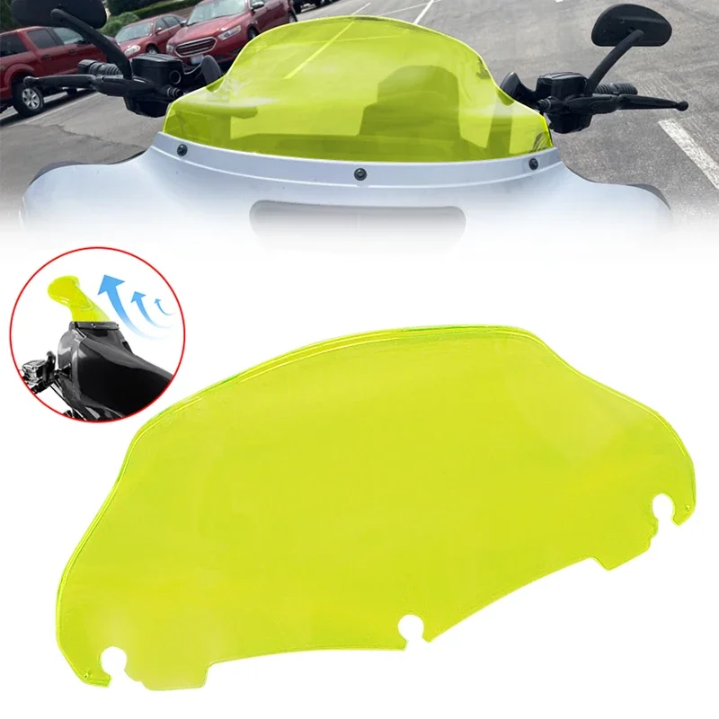 

For Harley Road Glide Ultra FLTRU CVO Custom FLTR FLTRX 2014-2023 9'' Motorcycle Wave Windshield Fairing Windscreen Cover