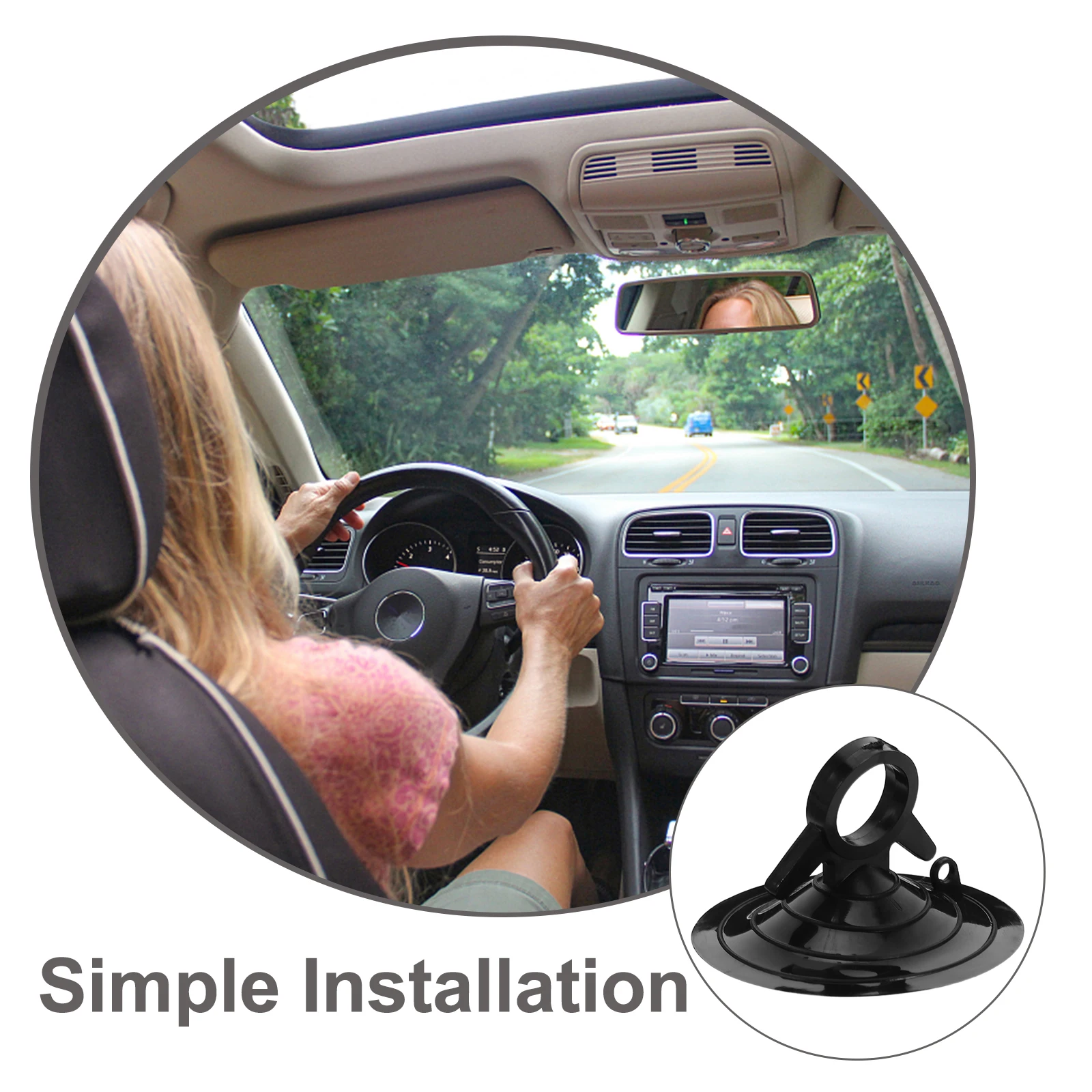 4 قطعة 4.5 سنتيمتر الأسود زجاج سيارة شفط كأس الثقيلة حامل ستارة السيارة رف شفط كأس لاستخدام السيارات ظلة #5