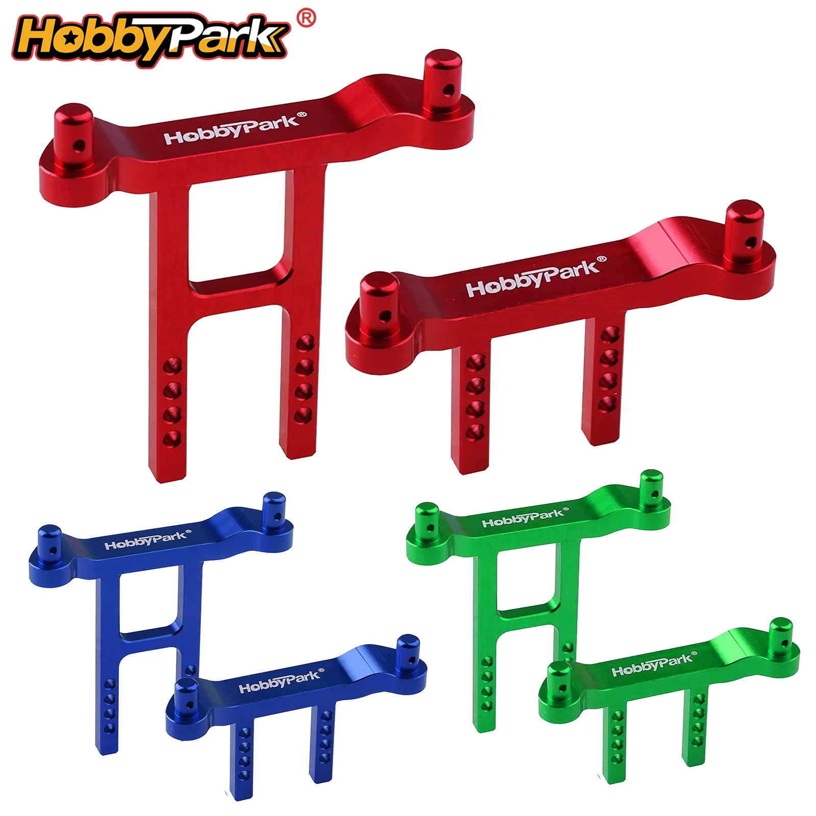 Крепежные элементы, клипсы и шайбы HobbyPark из алюминия для кузова, замена для Traxxas 1/18 LaTrax Teton Desert Prerunner, передние и задние, 7615
