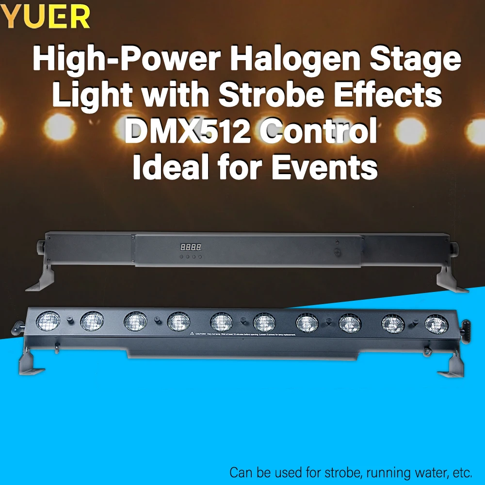 Uyuer-ストロボ効果付きの高出力ステージライト、イベントやイヤリングに最適、ip20、10x35w、dmx512制御