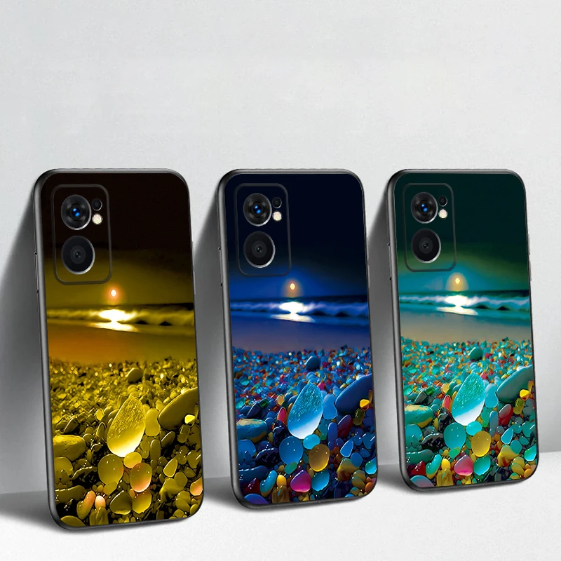

Colorful stone seaside For OnePlus 8 9 11 12 13 10 Pro 9RT 8T 12R Ace 5 2V Nord CE 2 4 Lite N20 SE 30 N200 TPU soft phone case