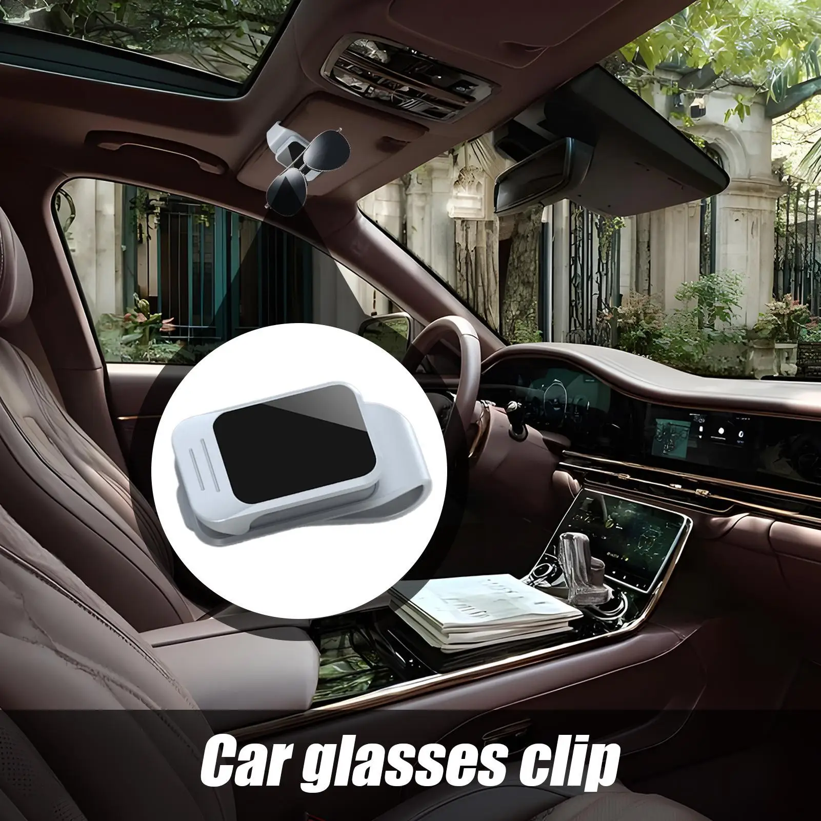 

Sunglass Clip For Car Visor Ticket Card Clip Sunglasses Mount Interior Accessories Ticket Card Organizer For Truck Vehicle Man