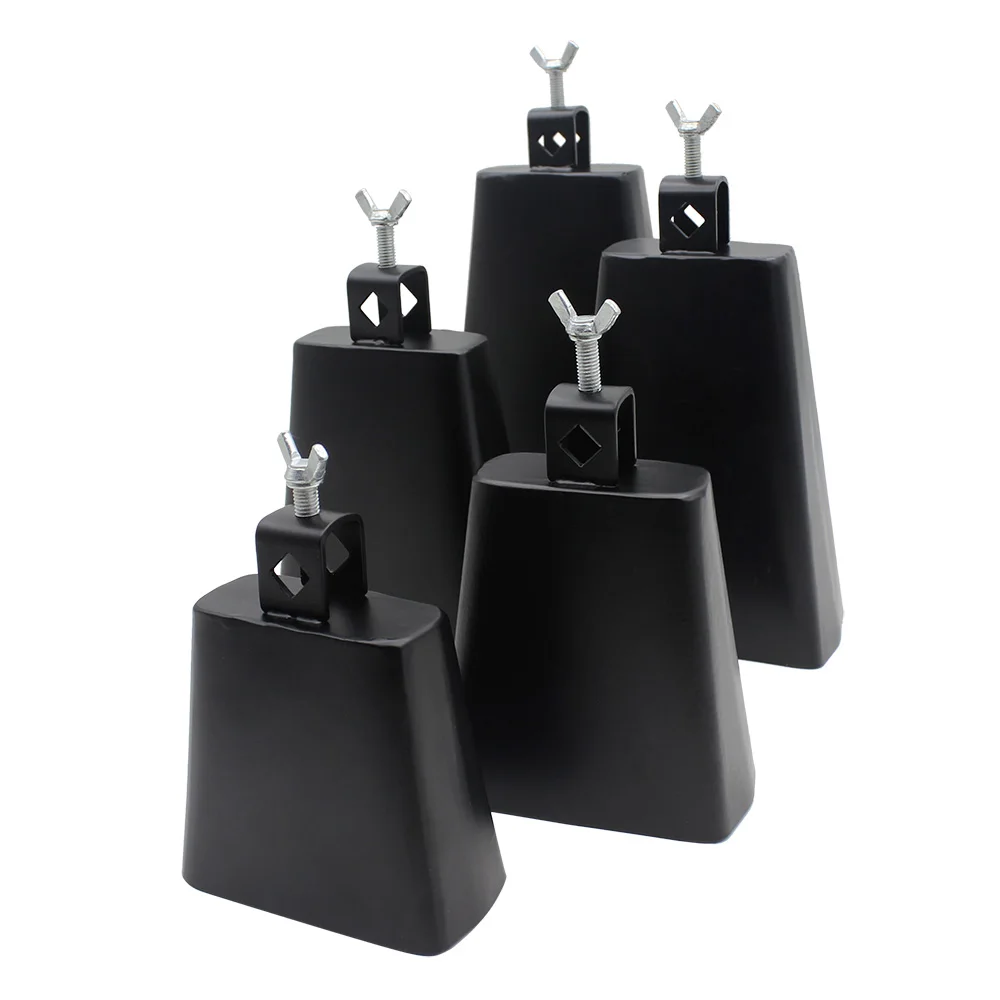 Kuhglocke Hohe Qualität 4/5/6/7/8 Zoll Jazz Trommel Kuhglocke Metall Stahl Cattlebell Kuh Glocke Trommeln Percussion Instrumente Zubehör – Detail 3