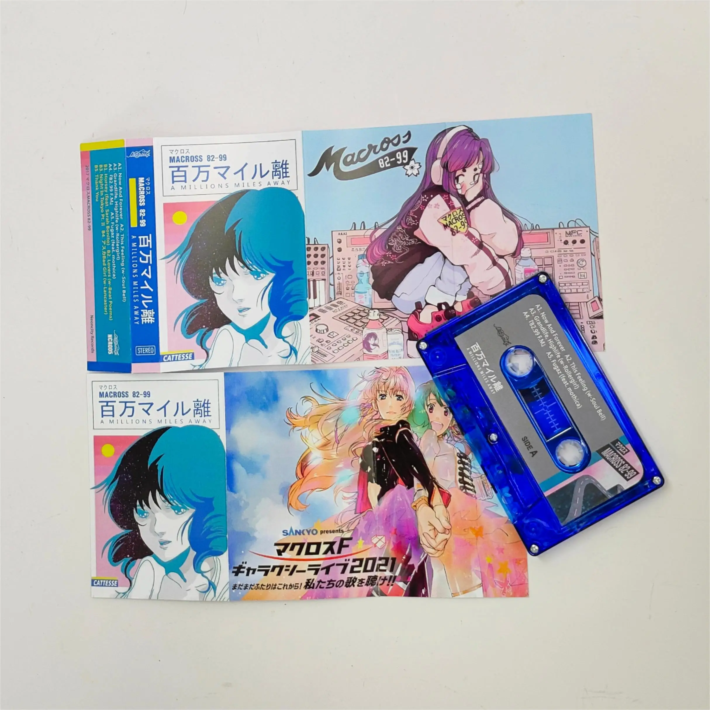 Vaporwave MACROSS 82​-​99 Music Tape A Million Miles Away Album Music Record Soundtracks Box Cosplay Walkman Recorder Cassettes