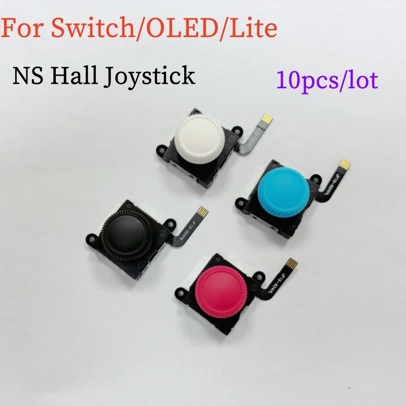 

10pcs Hall Sensing Joystick for JoyCon No Drifting Control Stick Higher Sensitivity Hall Controller for Switch/OLED/Lite