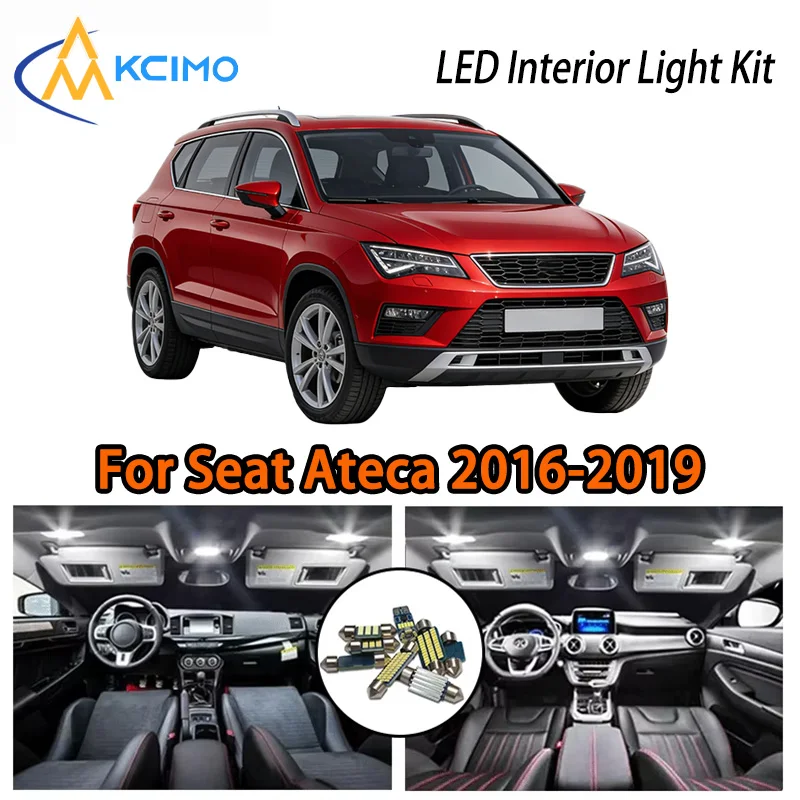 

KCIMO For Seat Ateca 2016-2019 Premium LED Interior Kit - 2 Colors , Quick Installation, Long-Lasting