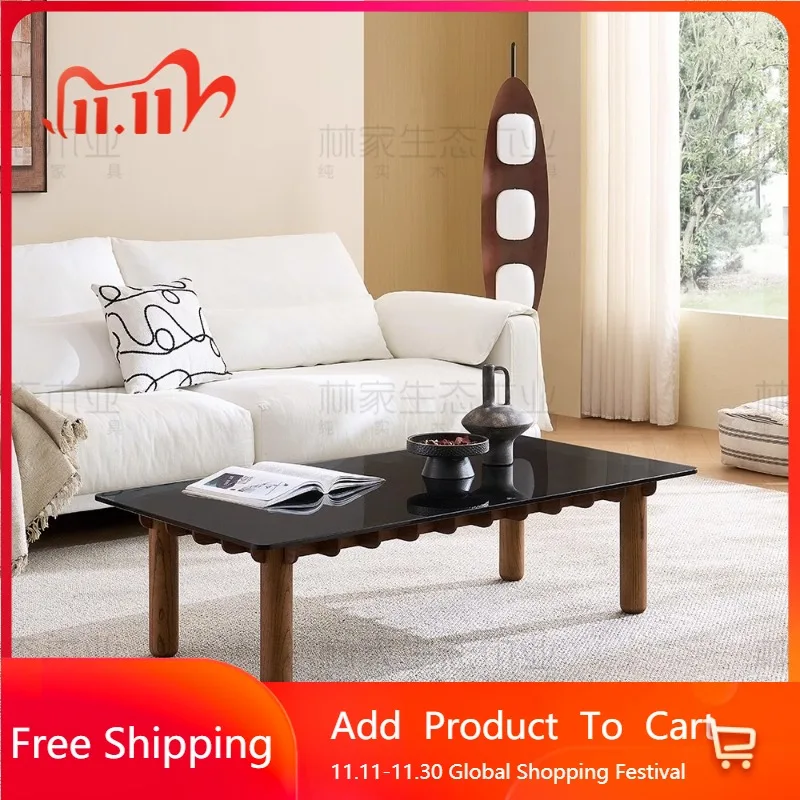 

Nordic Italian Coffee Table Cheap Decoration Modern Wood Coffee Table Living Room Aesthetic Mesa Auxiliar Postmodern Furniture