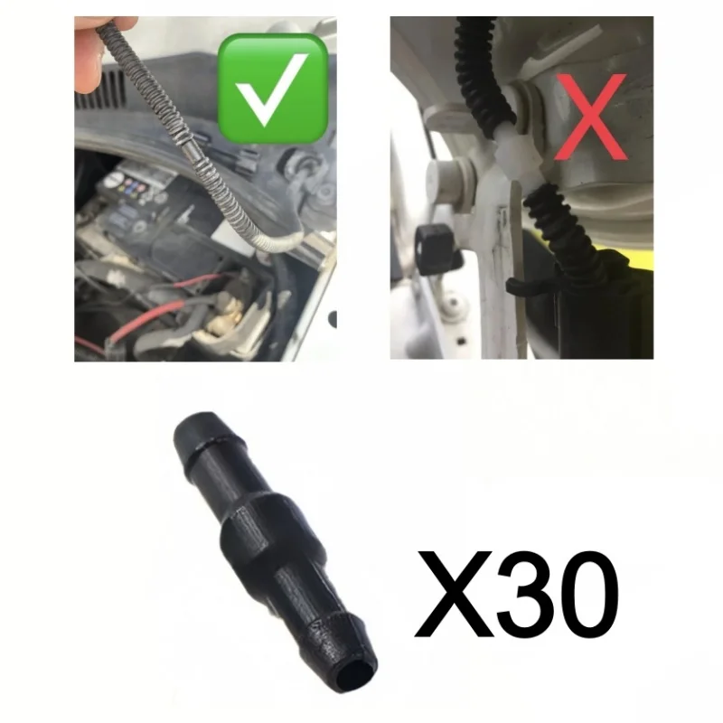 

30pc For VW T5 T5.1 Transporter Windscreen Washer Pipe Repair Connector Camper Van Windshield Water Pipe Fix Joint Auto Part