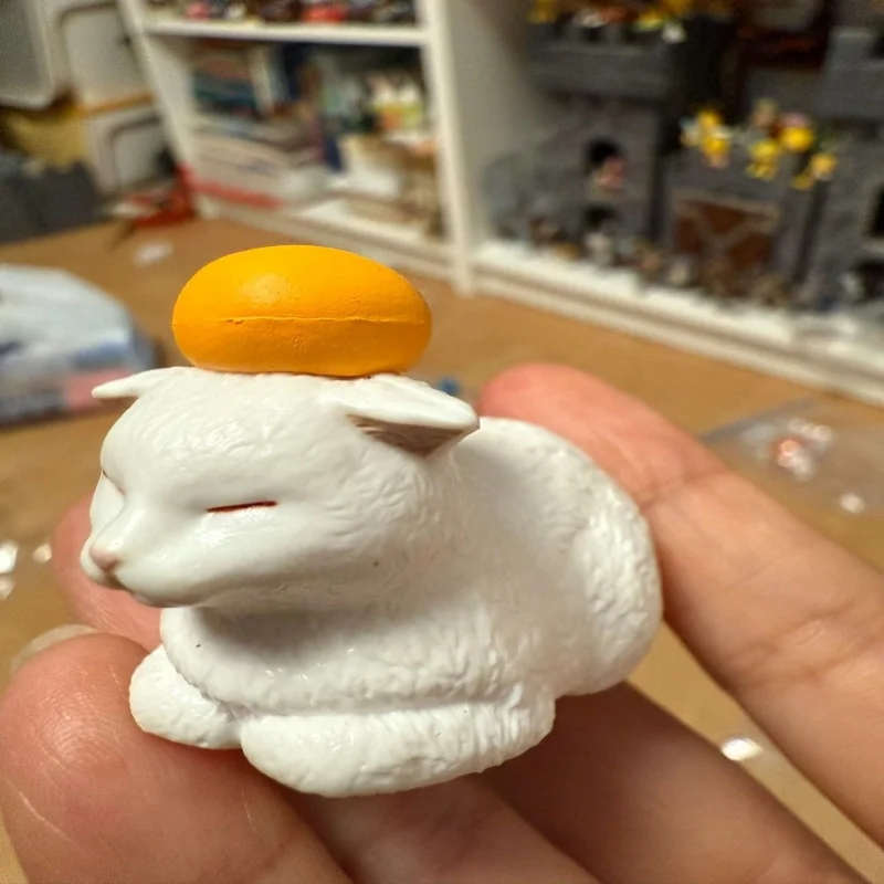 متوفر في المخزون لعبة كعكة الأرز اليابانية الأصلية على شكل حيوان برتقالي صغير لتزيين الحيوانات لعبة كبسولة لطيفة هدية على شكل شخصية الحركة