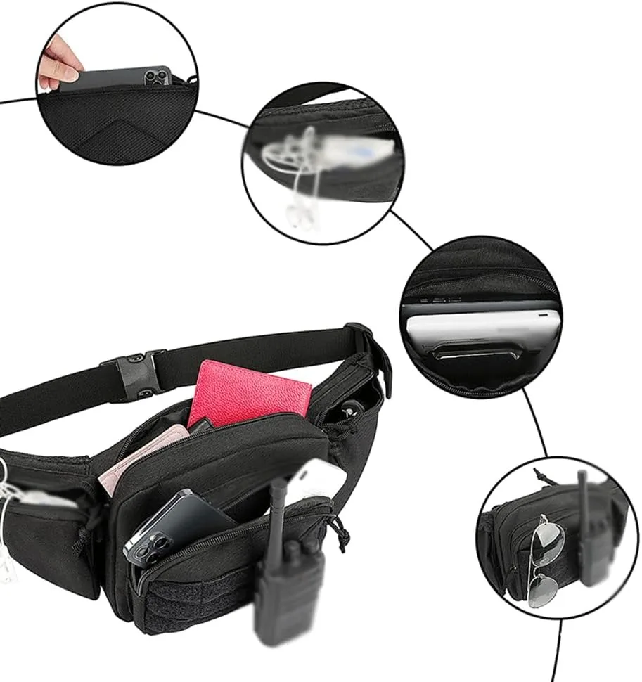 Multifuncional resistente ao desgaste impermeável Running Bag, Lazer esportes ao ar livre, Pacote de cintura portátil para caminhadas