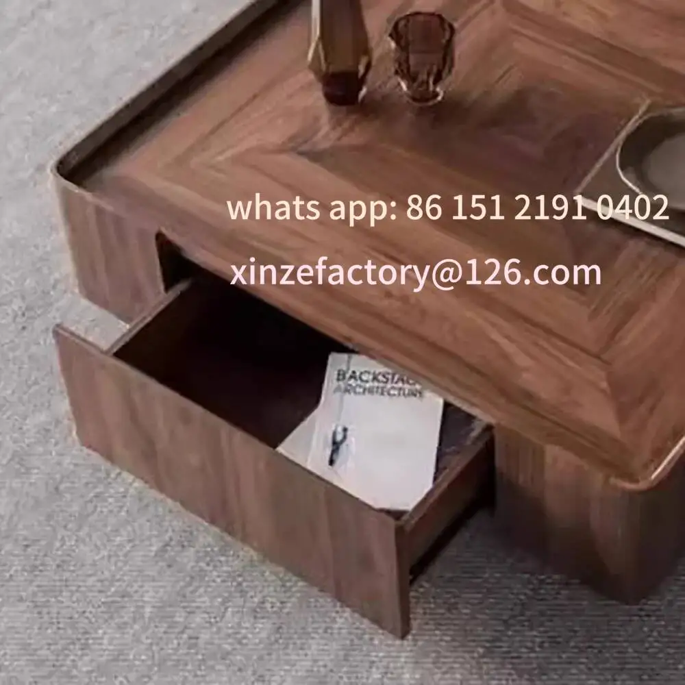 

Customizable Storage Coffee Table Organizer Drawers Coffee Vintage Living Room Table