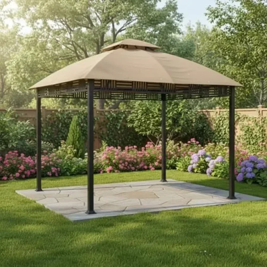 Reinforced RipLock 350 Replacement  Top Cover Compatible with Westbrook 10' x 12' Gazebo Model A101007903 - Beige
