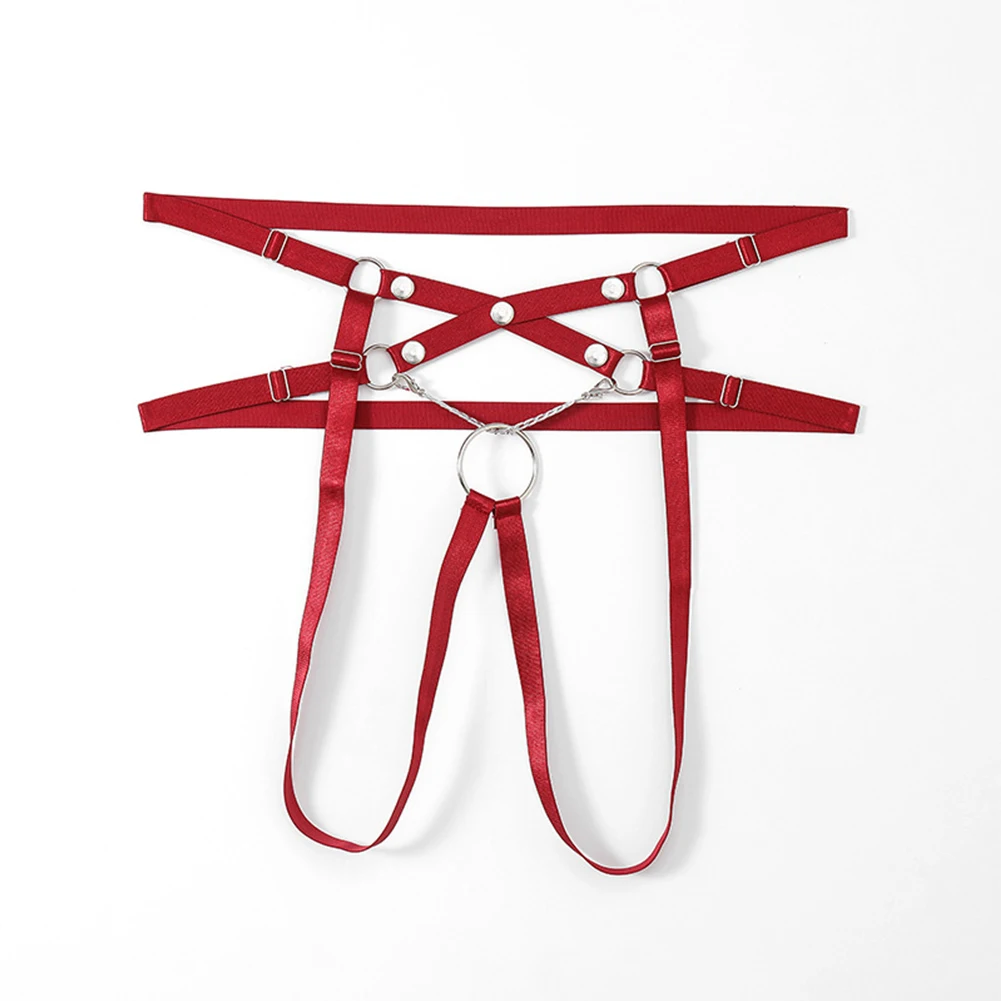 Culotte Sexy pour Homme, Anneau Rond, Jockstrap Perlé, String G-String, Sous-Vêtements, Slip Sissy, String Transparent, Dos Ouvert