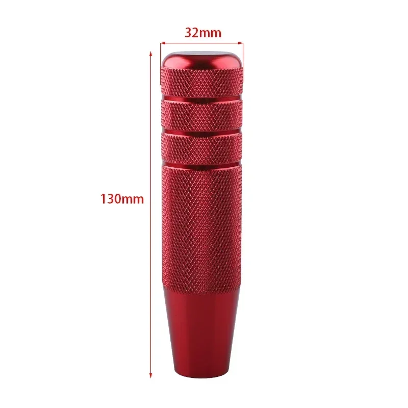 Universal Auto JDM 130MM Knurled Gear Shift Knob Manual Transmission Aluminum Non-Slip Shifter Lever Knob