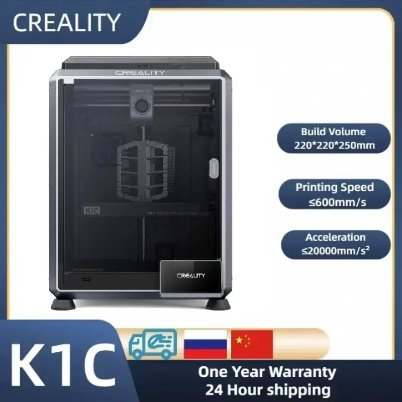 CREALITY K1C 3D Printer 600mm/S Speed with AI Camera Printing Stable Frame Auto Leveling Dual Fan Direct Cooling Drive Extruder