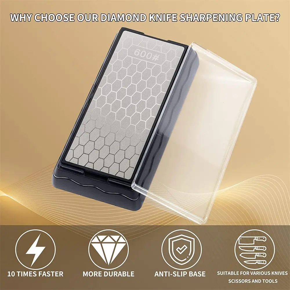 Imagem -04 - Double-side Base Diamond Sharpening Stone Pedra de Amolar para Faca Grão de Cozinha Moagem de Faca Chef 400 600 1000 1200