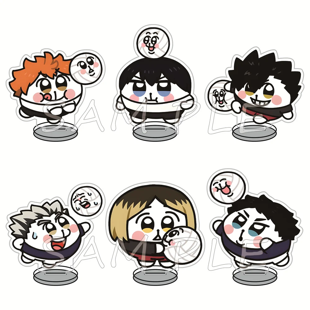 Haikyuu 10cm Acrylic Stand Figures Keychain Anime Desktop Tabletop Decor Ornament Otaku Cosplay Collectible Gift