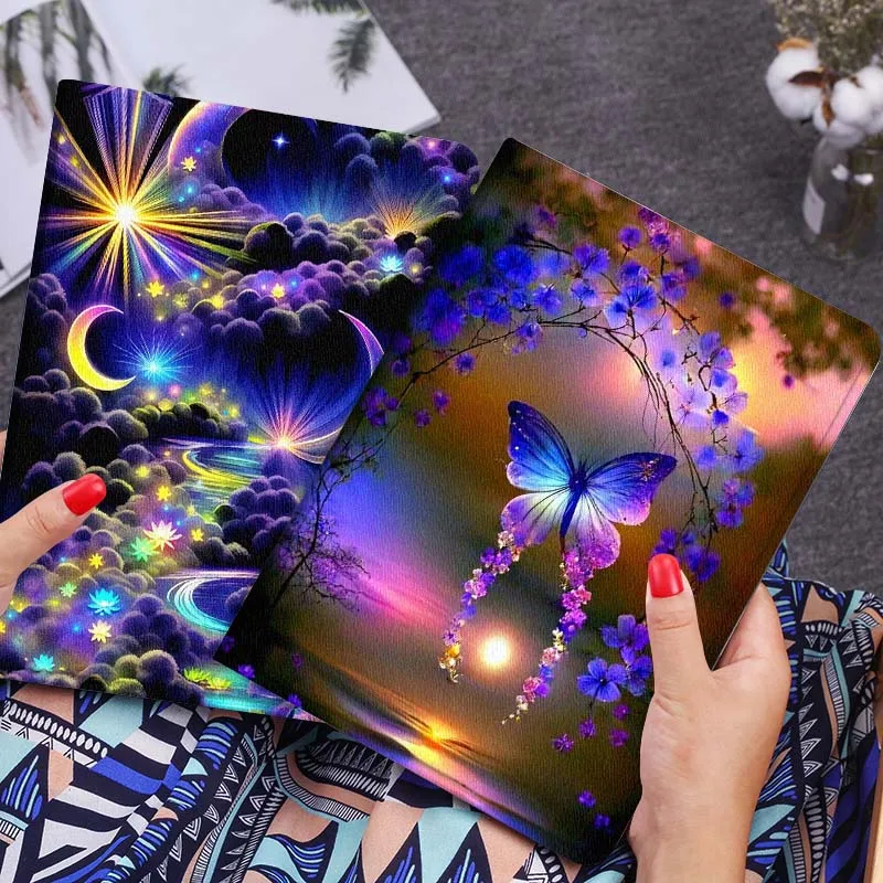 

Butterfly Flower Sunset Stream Gift Tablet Case For Lenovo Xiaoxin Legion Pad Tab Pro GT Y700 Gen4 2 11 P11 M10 K10 3rd Plus Gen