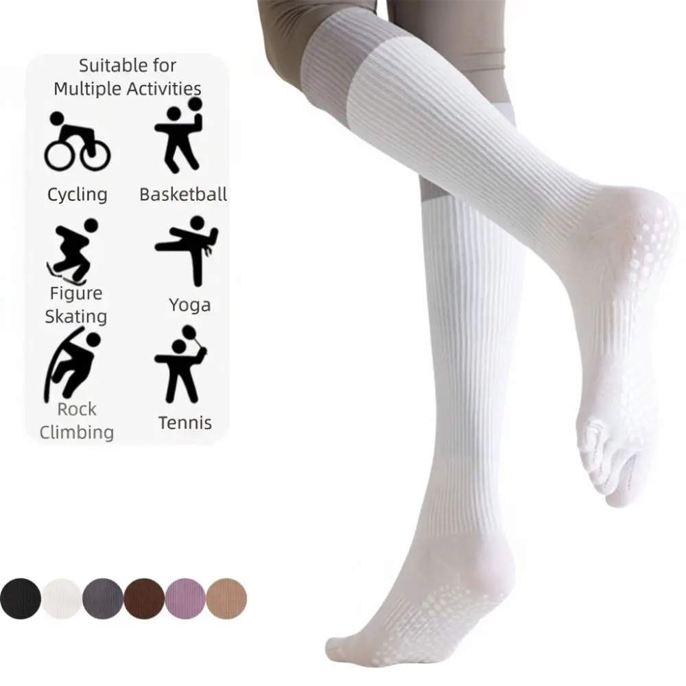 

Профессиональные противоскользящие носки для йоги, силиконовые носки для пилатеса, компрессионные спортивные чулки для тренировок по пилатесу