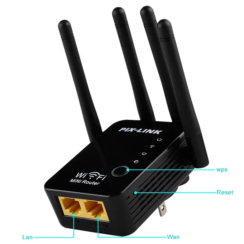 

Усилитель Wi-Fi, 300 Мбит/с, четыре антенны, усилитель сигнала дальнего действия, 2,4G, точка доступа Wi-Fi, беспроводной удлинитель Wi-Fi, новый