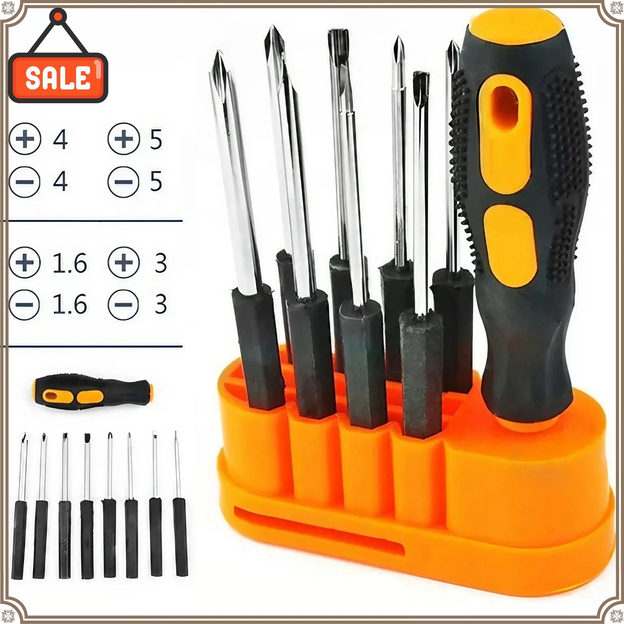 

Хит продаж: Набор многофункциональных отверток 8-в-1 – Инструмент для ремонта телефонов, компьютеров и других устройств с различными сменными насадками