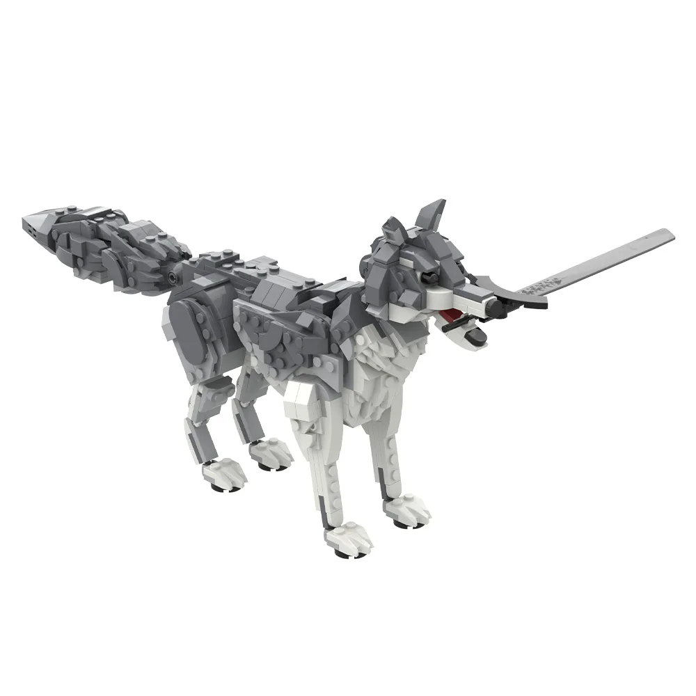 

MOC Great Grey Wolf Sif Bricks Dark Souls Game Great Grey Wolf Sif Building Blocks Model Assembly Toys Kids DIY Birthday Gifts