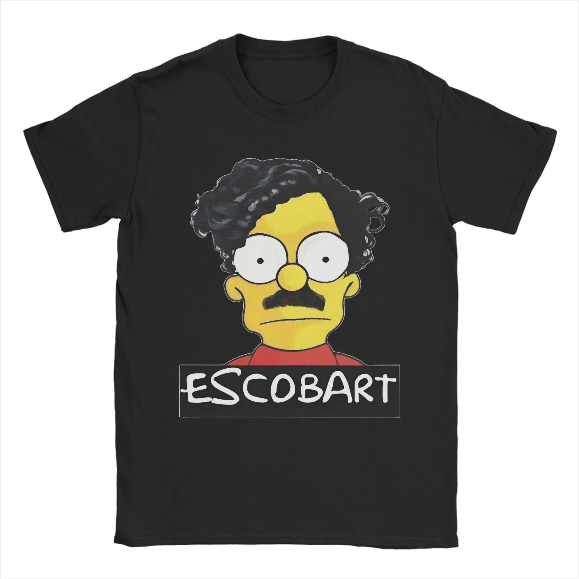 Men Pablo Escobar bart T Shirt  Pure Cotton Clothing Unique Short Sleeve Round Collar Tees Unique T-Shirts