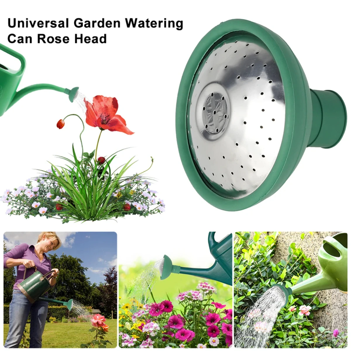 1/2Pcs  Garden Watering Can Rose  Water Sprinkler Sprayer Fit All Watering Can Rose Watering Can Spout Cover Nozzle