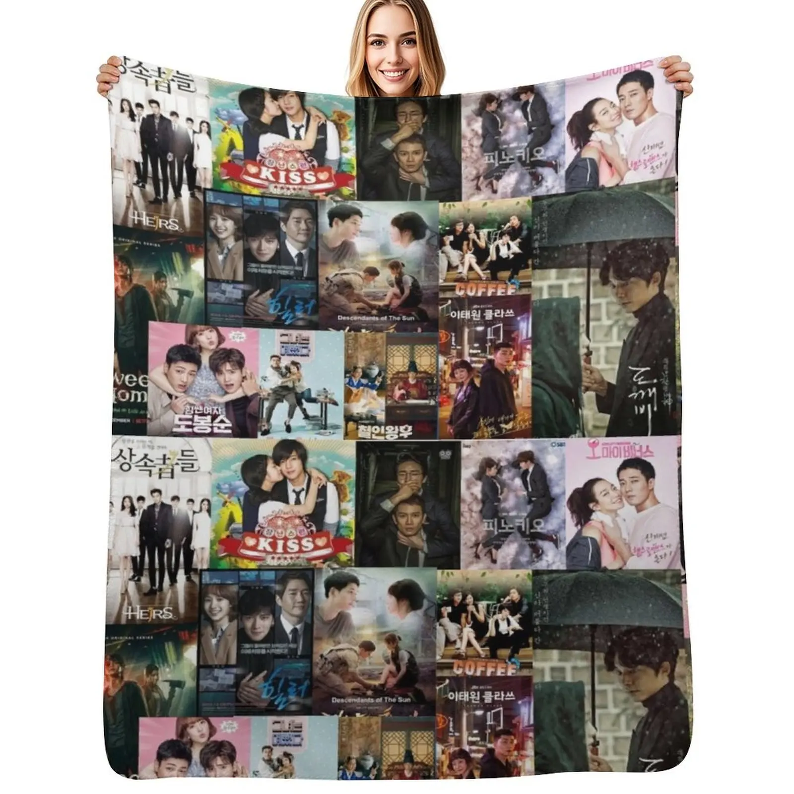 

The Best Korean Dramas posters, k-Dramas posters for Koreaboo Itaewon class, the heirs, boys over flowers Throw Blanket