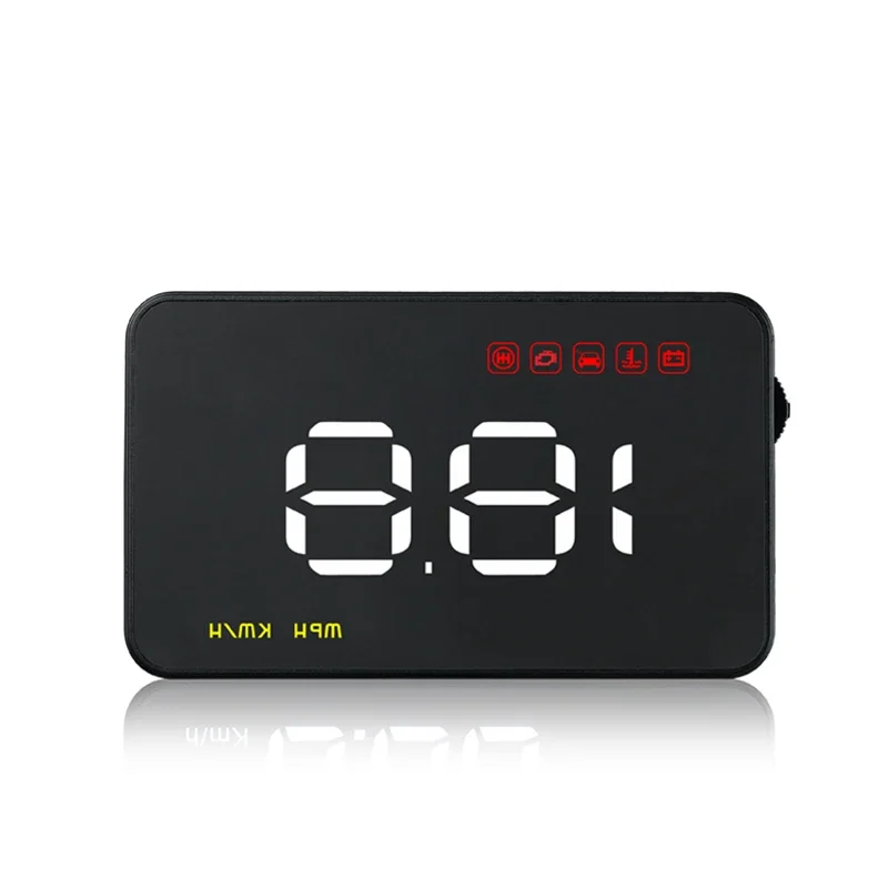 A1000 Simple HUD OBD Head Up Display Digital Speed Display Over Speed Alarm Driving Fatigue Windshield Projector Plug and Play