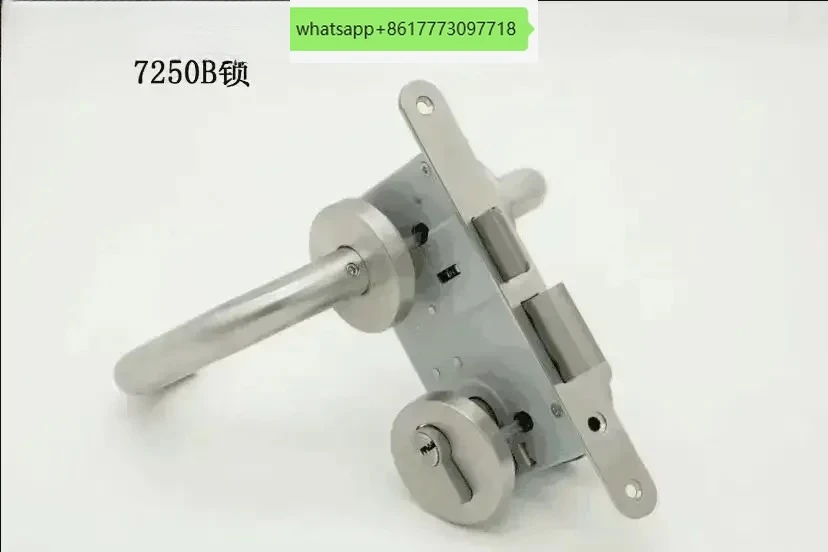 

7250B fireproof lock stainless steel wooden door split lock large gourd European standard door lock indoor 7250 panel 180*20