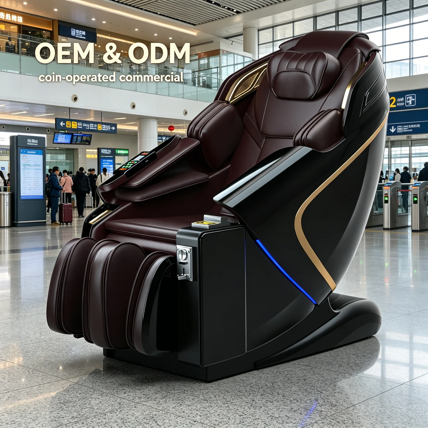 For L50-C Commercial Massage Chair Zero Gravity Portable Foldable Coin & Credit Card Payment Supported OEM Wholesale