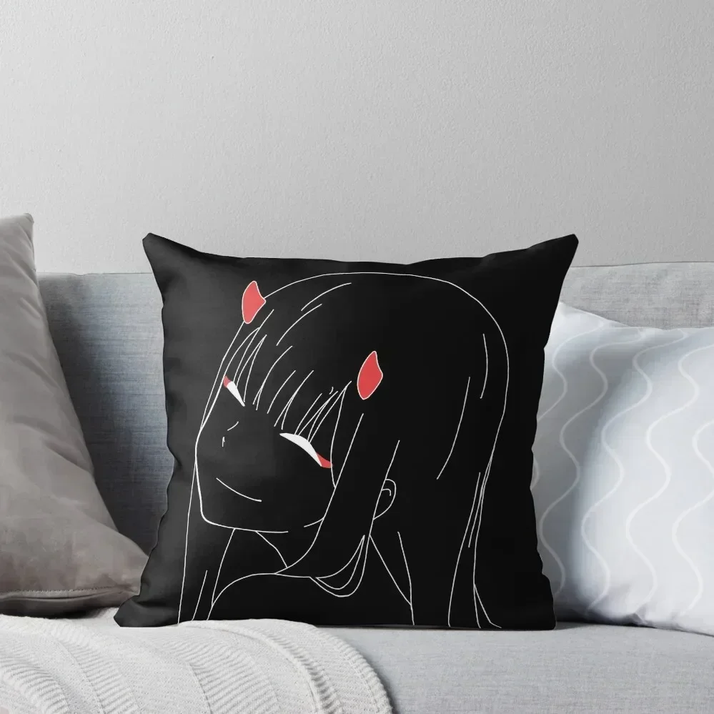 

Zero Two/002 Darling in the Franxx Throw Pillow Couch Cushions Sofa Cushion pillow