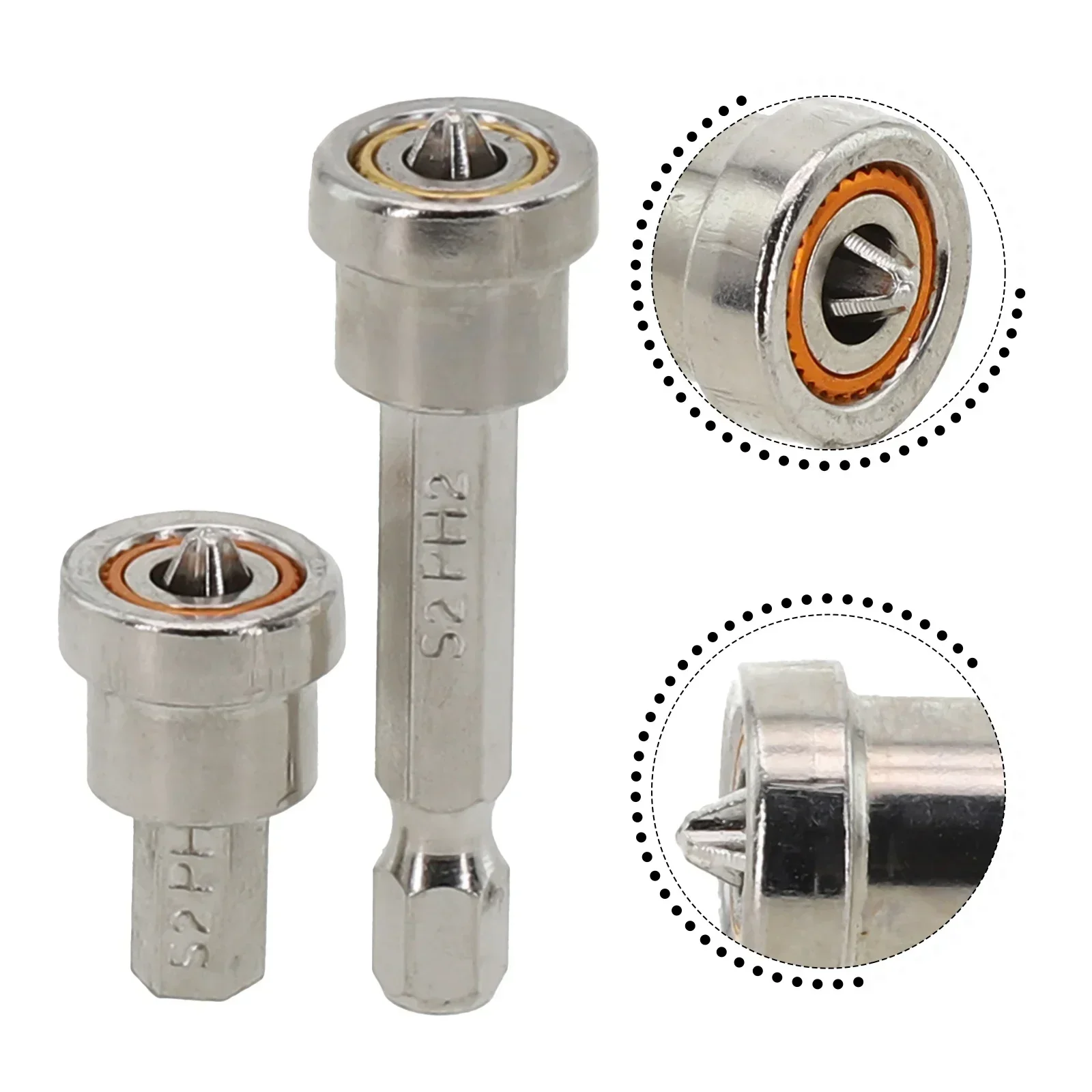 Imagem -04 - Posicionamento Chave de Fenda Bits com Anel Magnético Madeira-trabalhando Parafuso Hex Shank Carpintaria Instalação de Placas de Gesso Cartonado pc Pcs